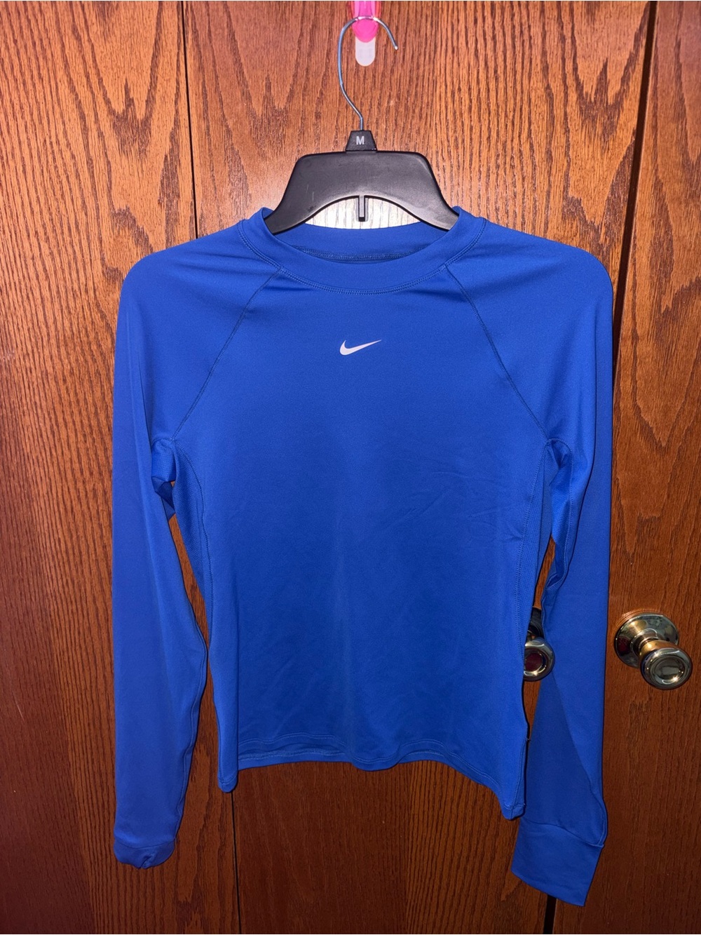 Nike Blue Dri-FIT Long Sleeve Performance Top